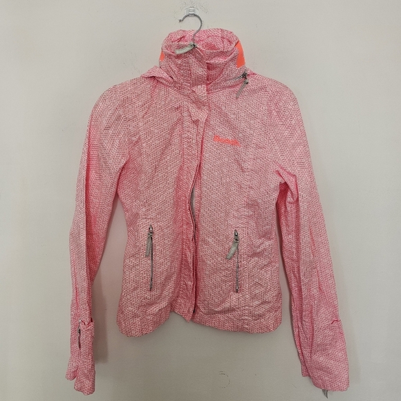 Bench Pink Raincoat with Hooded Design and Zipper Closure - Picture 1 of 7